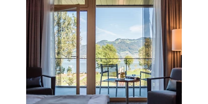 Hotels am See - Abendmenü: 3 bis 5 Gänge - Thun - Aussicht Doppelzimmer See - Deltapark Vitalresort