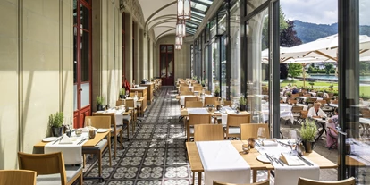 Hotels am See - Verpflegung: Halbpension - Reichenbach im Kandertal - Veranda - Schloss Schadau Hotel - Restaurant