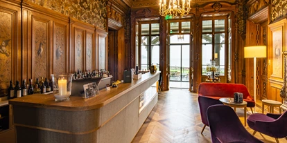 Hotels am See - Art des Seezugangs: öffentlicher Seezugang - Thun - Empfang und Bar - Schloss Schadau Hotel - Restaurant