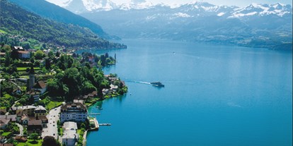 Hotels am See - Abendmenü: à la carte - Schweiz - Lage - Hotel Restaurant Bellevue au Lac