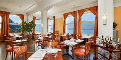 Hotels am See - Hunde am Strand erlaubt - Reichenbach im Kandertal - Restaurant - Hotel Restaurant Bellevue au Lac
