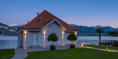 Hotels am See - Bettgrößen: Doppelbett - PLZ 3706 (Schweiz) - Bootshaus am See - Parkhotel Gunten