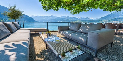 Hotels am See - Bettgrößen: Doppelbett - PLZ 3706 (Schweiz) - Seelounge - Parkhotel Gunten