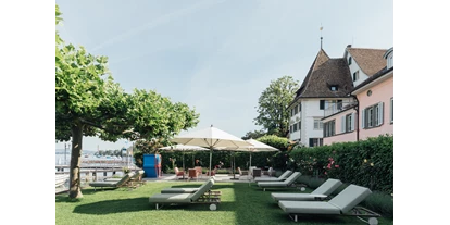 Hotels am See - Liegewiese direkt am See - Zürich - Hotel Seewiese - Romantik Seehotel Sonne
