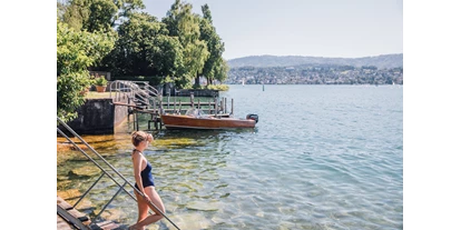 Hotels am See - Garten mit Seezugang - Zürich - Privater Seezugang - Romantik Seehotel Sonne