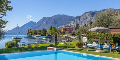 Hotels am See - Garten mit Seezugang - Gardasee - Hotel Val di Sogno