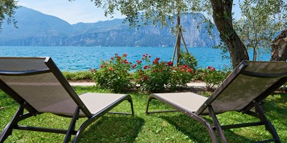Hotels am See - Uferweg - Italien - Privater Hotelgarden.  - Belfiore Park Hotel