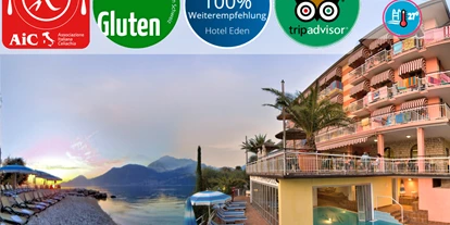 Hotels am See - Verpflegung: alkoholfreie Getränke ganztags inklusive - Unser Hotel erwartet Sie!  - Hotel Eden Gardasee