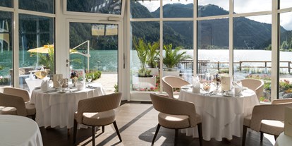 Hotels am See - Bettgrößen: Doppelbett - Breitenwang - Restaurant (Seepavillion) - Via Salina Seehotel