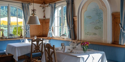 Hotels am See - Bettgrößen: Doppelbett - Stanzach - Restaurant (blaue Stube) - Via Salina Seehotel