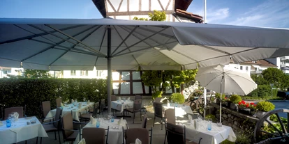 Hotels am See - Verpflegung: Frühstück - Sonnenterrasse - Hotel de Charme Römerhof