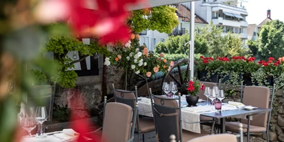 Hotels am See - Verpflegung: Frühstück - Terrasse - Hotel de Charme Römerhof
