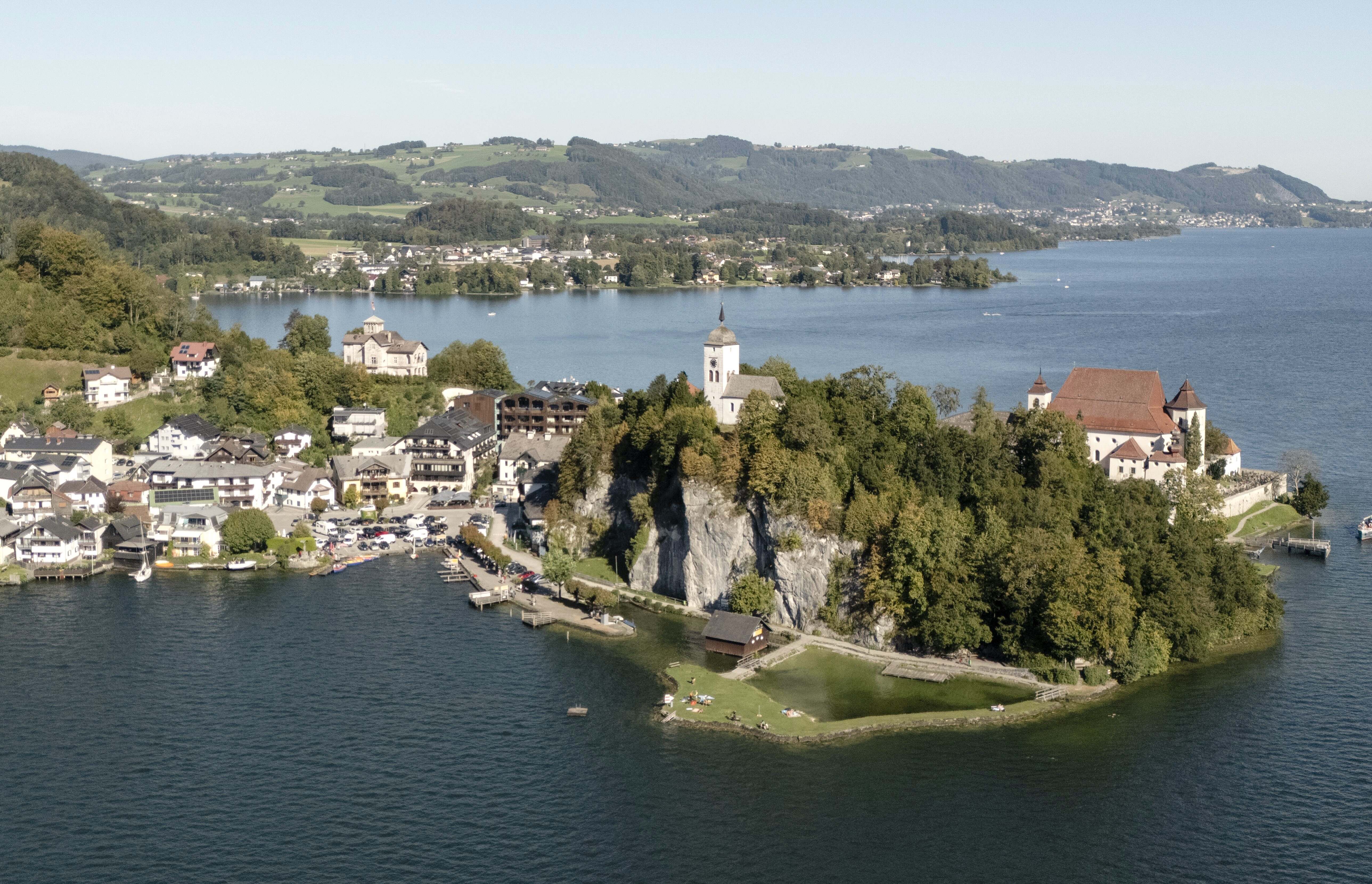 Hotels am See - Garten mit Seezugang - Salzkammergut - Veranstaltungshalbinsel - Post am See