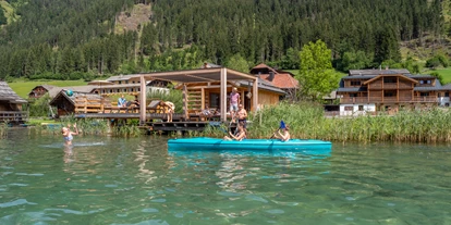 Hotels am See - Kärnten - Badesteg mit Badehaus. Ganz privat, nur für Ihre Gruppe. - Im Franzerl am Weissensee