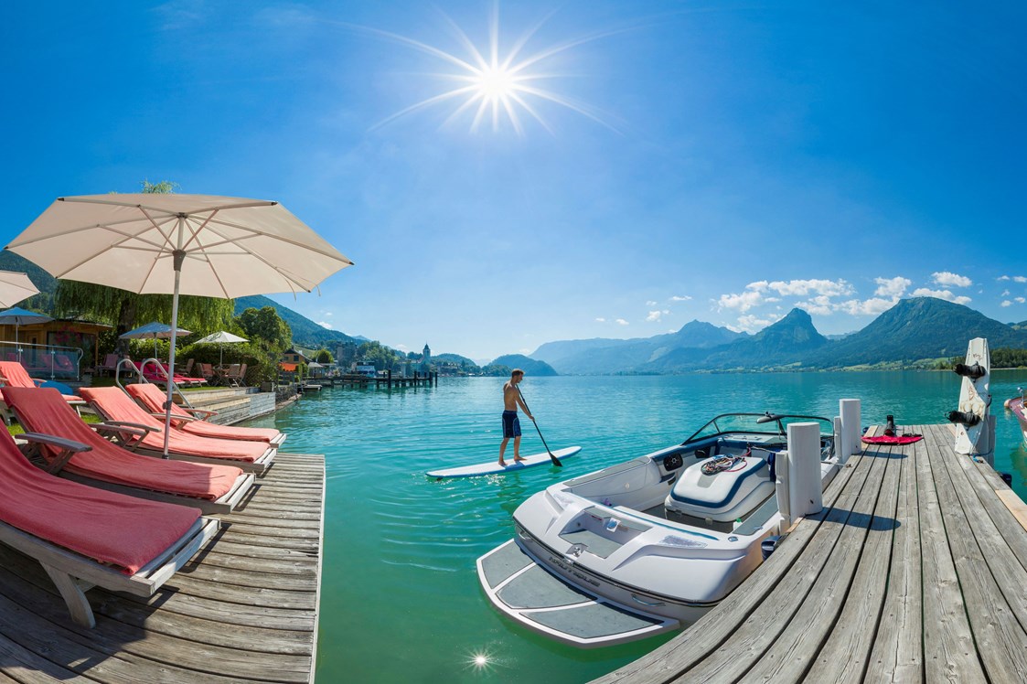 Urlaub am See: Stand up paddles stehen kostenlos zur Verfügung - Hotel Furian