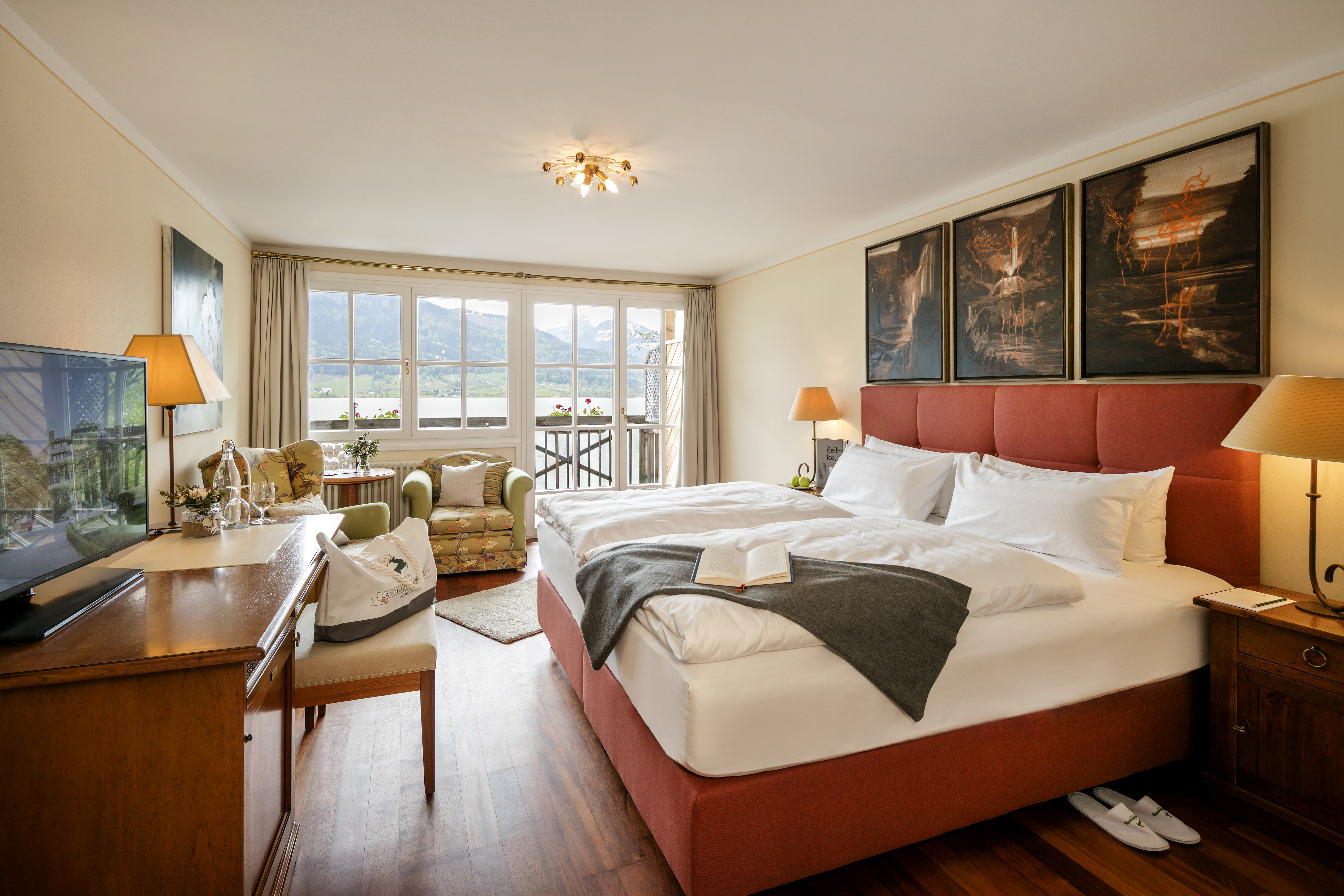 TAUROA Landhaus zu Appesbach Zimmerkategorien Doppelzimmer Panorama Deluxe