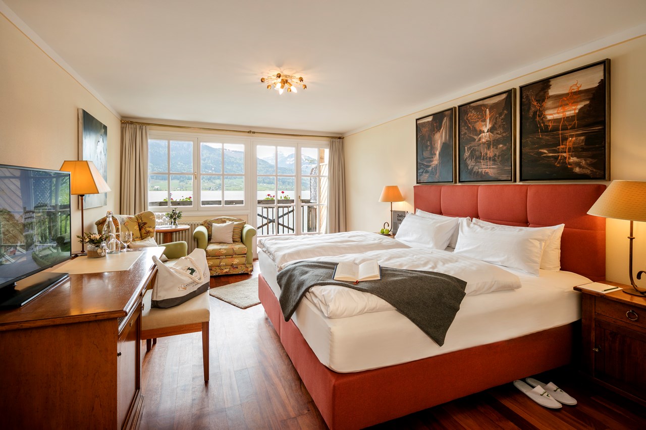 TAUROA Landhaus zu Appesbach Zimmerkategorien Doppelzimmer Panorama Deluxe