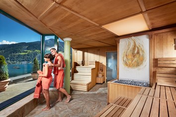 Urlaub am See: Finnische Sauna im GRANDSPA - GRAND HOTEL ZELL AM SEE