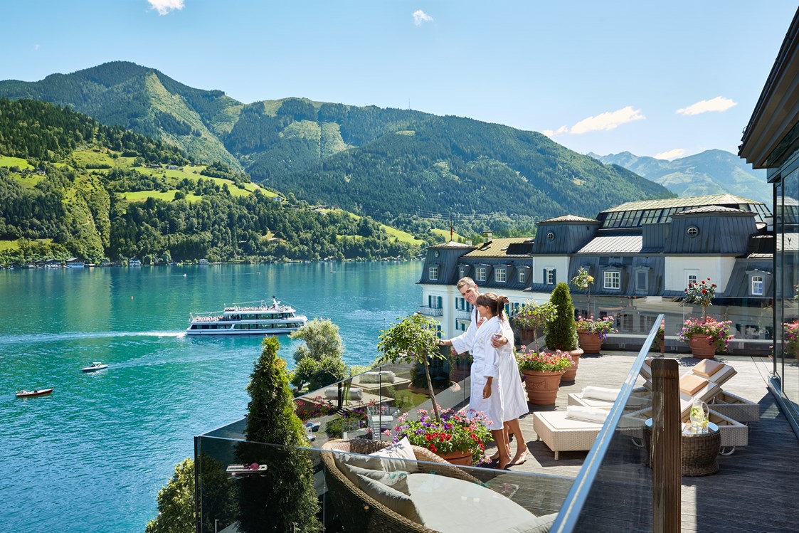 Urlaub am See: GRANDSPA Terrasse - GRAND HOTEL ZELL AM SEE