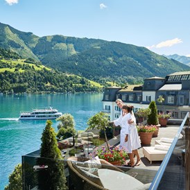 Urlaub am See: GRANDSPA Terrasse - GRAND HOTEL ZELL AM SEE