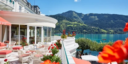 Hotels am See - Restaurant - Seebar Terrasse - GRAND HOTEL ZELL AM SEE