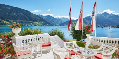 Hotels am See - Restaurant - Seebar Terrasse - GRAND HOTEL ZELL AM SEE