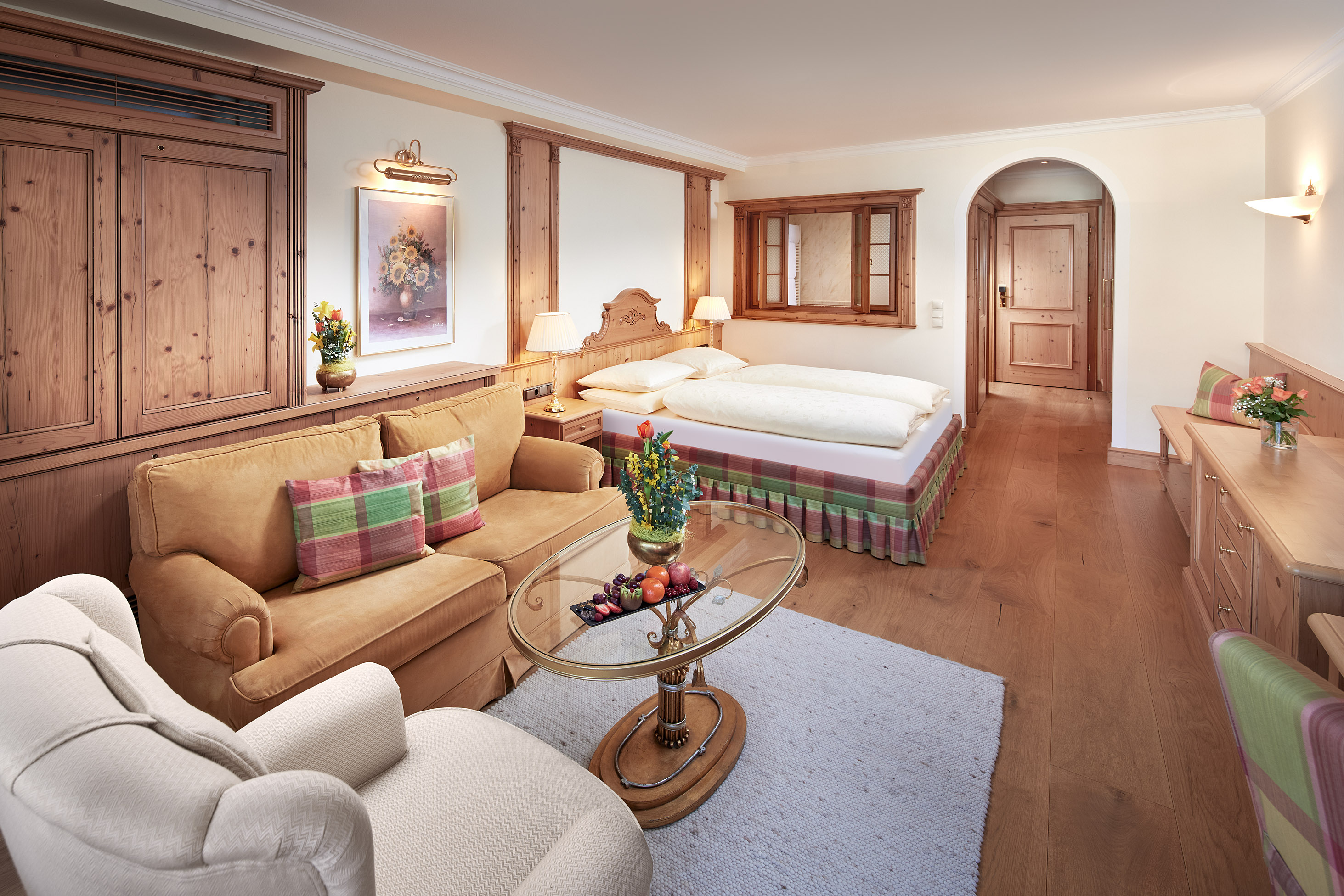 Hotel Salzburgerhof Zimmerkategorien Doppelzimmer Deluxe gartenseitig