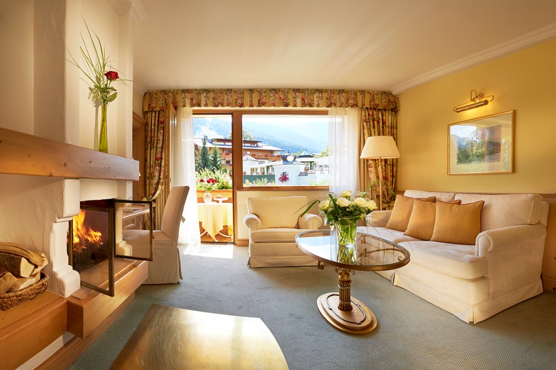 Urlaub am See: Suite mit Kamin und Sauna - Hotel Salzburgerhof