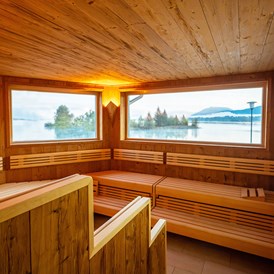 Urlaub am See: Sauna mit Seeblick  - Hotel Sommer