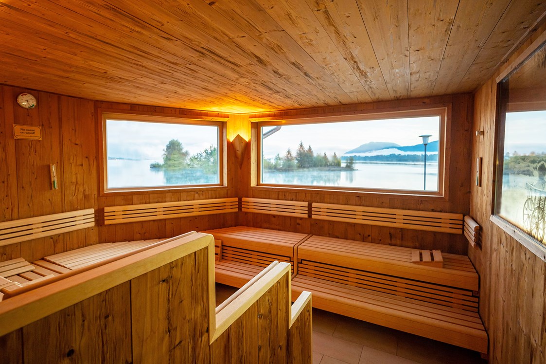 Urlaub am See: Sauna mit Seeblick  - Hotel Sommer