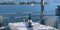 Hotels am See - Restaurant am See - Blick auf die Brissago Inseln - Art Hotel Posta al lago