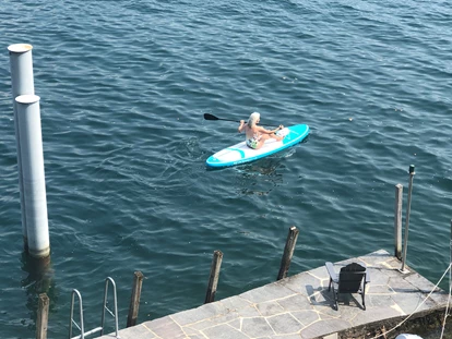 Hotels am See - Porto Ronco - mit SUP unterwegs - Art Hotel Posta al lago