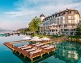 Urlaub am See: Das Schloss Seefels in all seiner Pracht. - Hotel Schloss Seefels
