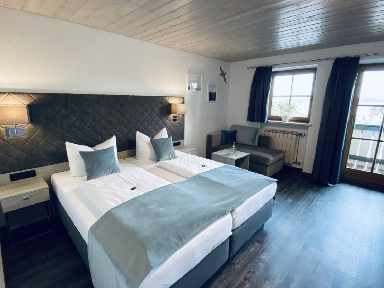 Urlaub am See: Doppelzimmer 18m² - Hotel Möwe am See