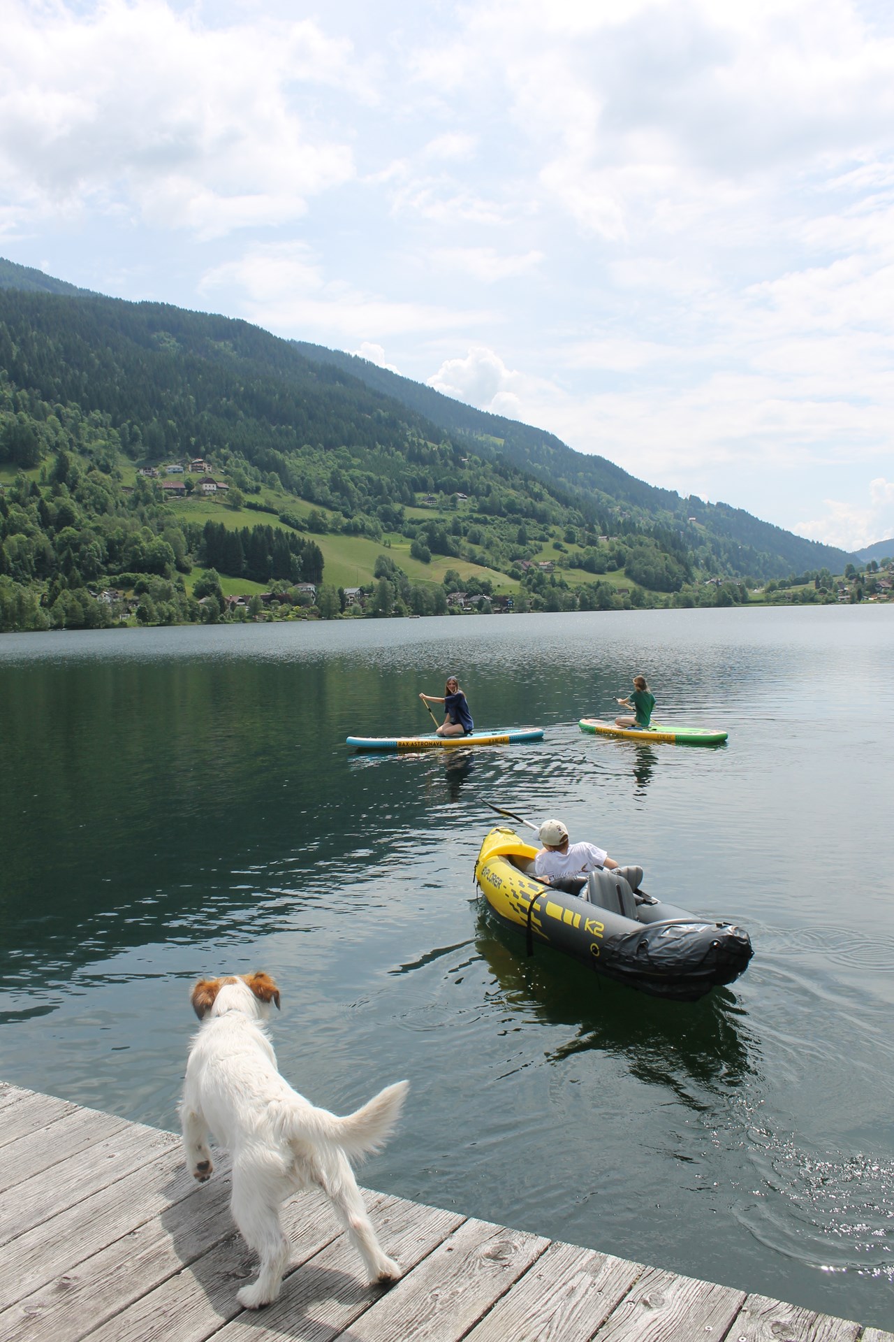 Strandhotel Burgstaller Freizeitangebote am See Kajak fahren