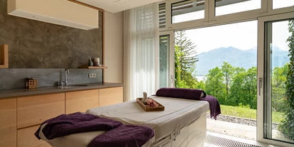 Hotels am See - Verpflegung: Frühstück - Treatment-Raum für Spabehandlungen - Hotel DAS TEGERNSEE
