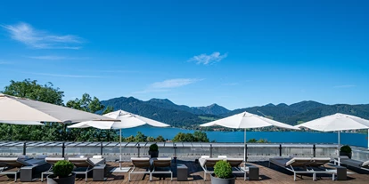 Hotels am See - Verpflegung: Frühstück - Sonnenterrasse - Hotel DAS TEGERNSEE