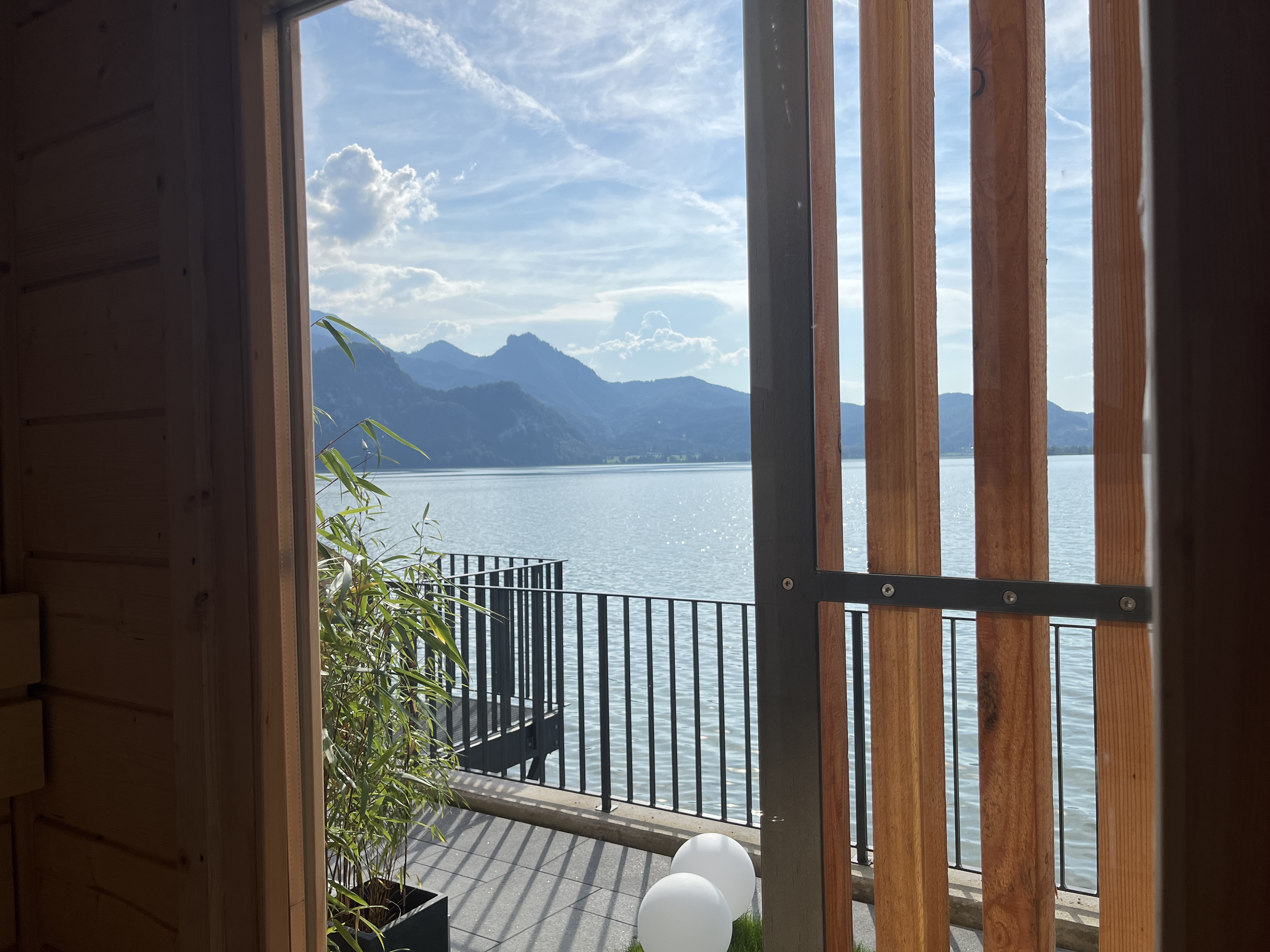 Urlaub am See: Sauna - Seehaus Apartments am Kochelsee