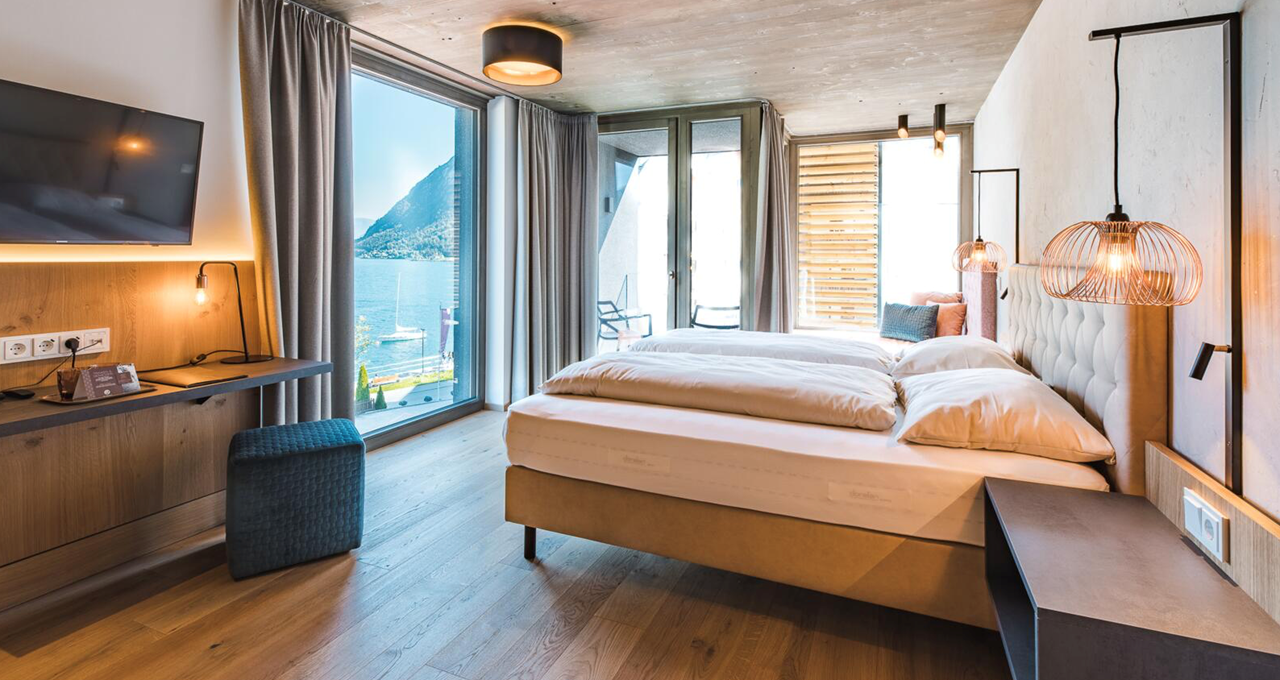 Seehotel Einwaller Zimmerkategorien DOPPELZIMMER ACHENSEE SEEBLICK SUPERIOR