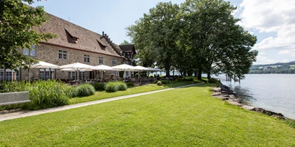 Hotels am See - Verpflegung: Frühstück - Terrasse direkt am Bodensee - See & Park Hotel Feldbach