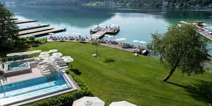 Hotels am See - Verpflegung: Frühstück - Exklusiver Seezugang und große Liegewiese - Hotel & Spa Sonne Klopeinersee