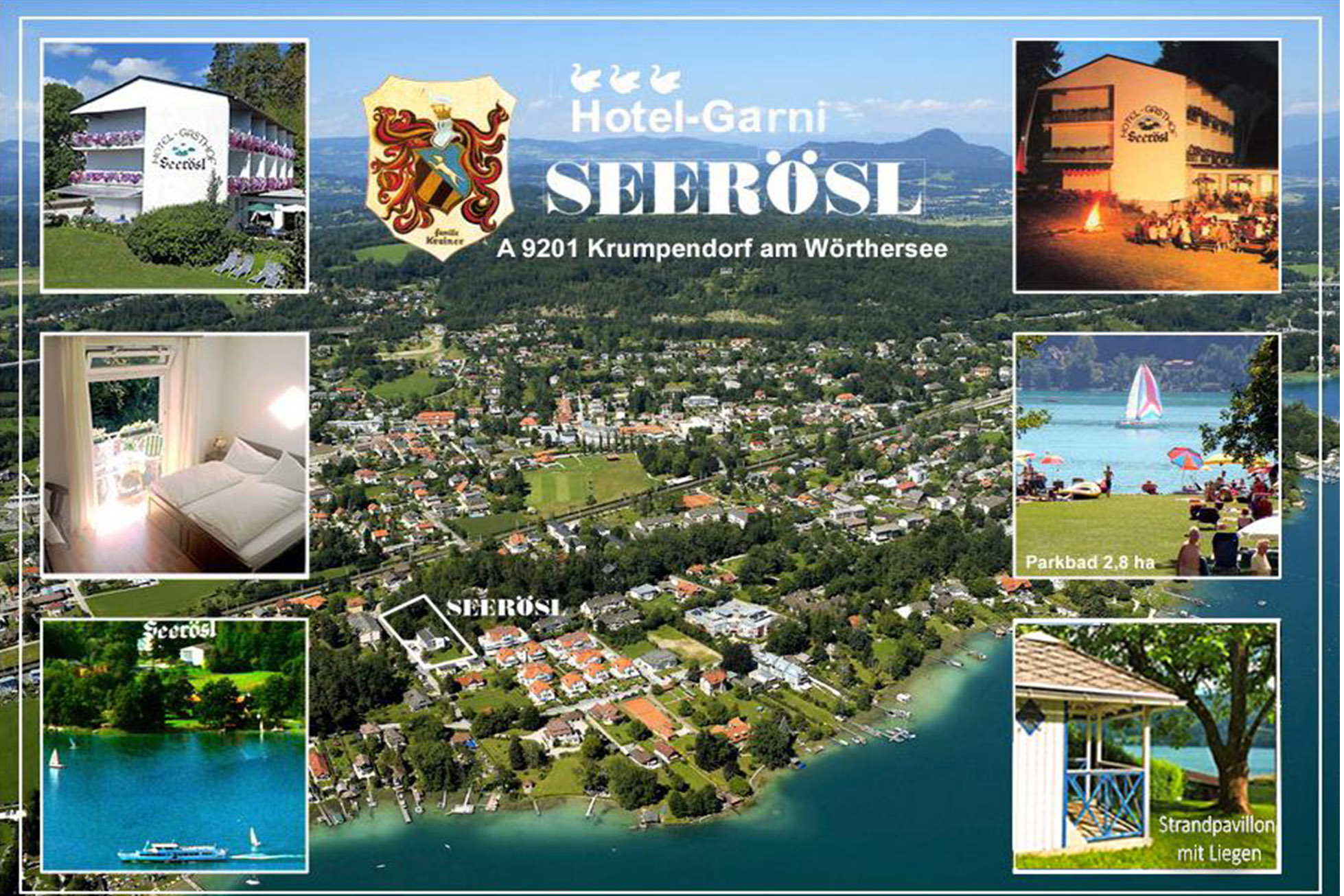 Hotels am See - Krumpendorf - Hotel Garni Seerösl am Wörthersee