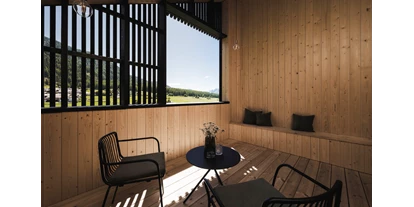 Hotels am See - Verpflegung: Frühstück - Terrasse Wellnessbereich - Auramonte