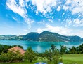 Urlaub am See: Panoramasicht auf dem Thunersee - Hotel Sunnehüsi
