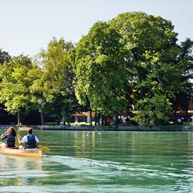 Urlaub am See: Kanu - kostenlos für Hotelgäste - Hotel Seepark Thun - Congress Hotel Seepark