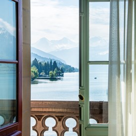 Urlaub am See: Zimmeraussicht - Schloss Schadau Hotel - Restaurant