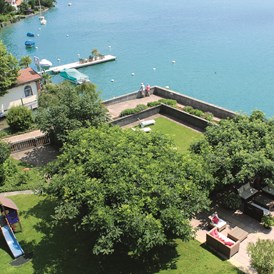 Urlaub am See: Garten - Hotel Restaurant Bellevue au Lac