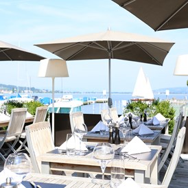 Urlaub am See: Restaurants mit Sommerterrasse - Hotel Marina Lachen