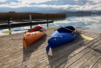 Urlaub am See: Kajaks und Stand-Up-Paddle Board Verleih direkt am Hotel - das Moser - Hotel am See