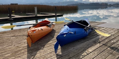 Hotels am See - Verpflegung: Frühstück - Kajaks und Stand-Up-Paddle Board Verleih direkt am Hotel - Erwachsenenhotel "das Moser - Hotel am See"